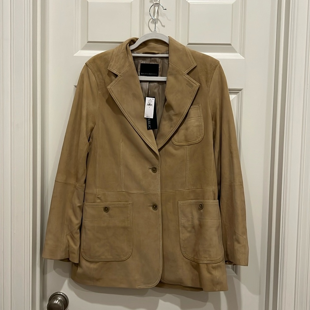 Banana Republic Suede Blazer NWT